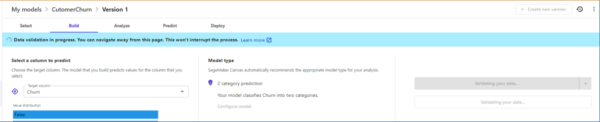 SageMaker Canvas QuickBuild