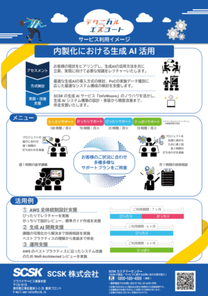 AWS Summit当日にお配りしていたブローシャー2
