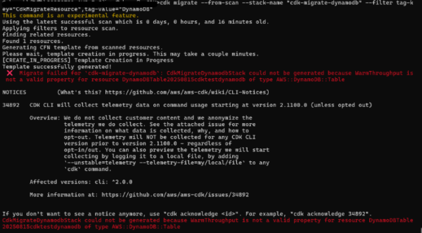 migrate DynamoDB