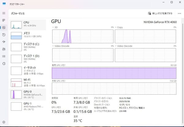 GPUリソース状況