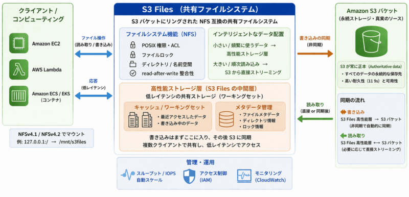 Amazon S3 Files を試してみた。S3 バケットをマウントして使える新機能 – TechHarmony