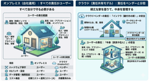 責任共有モデルの概念説明図